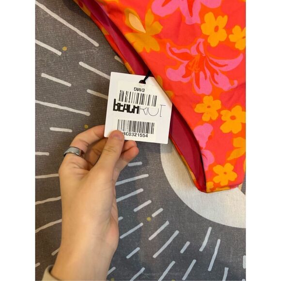 NWT Beach Riot Heidi Hula Hibiscus Bottom - Picture 5 of 9